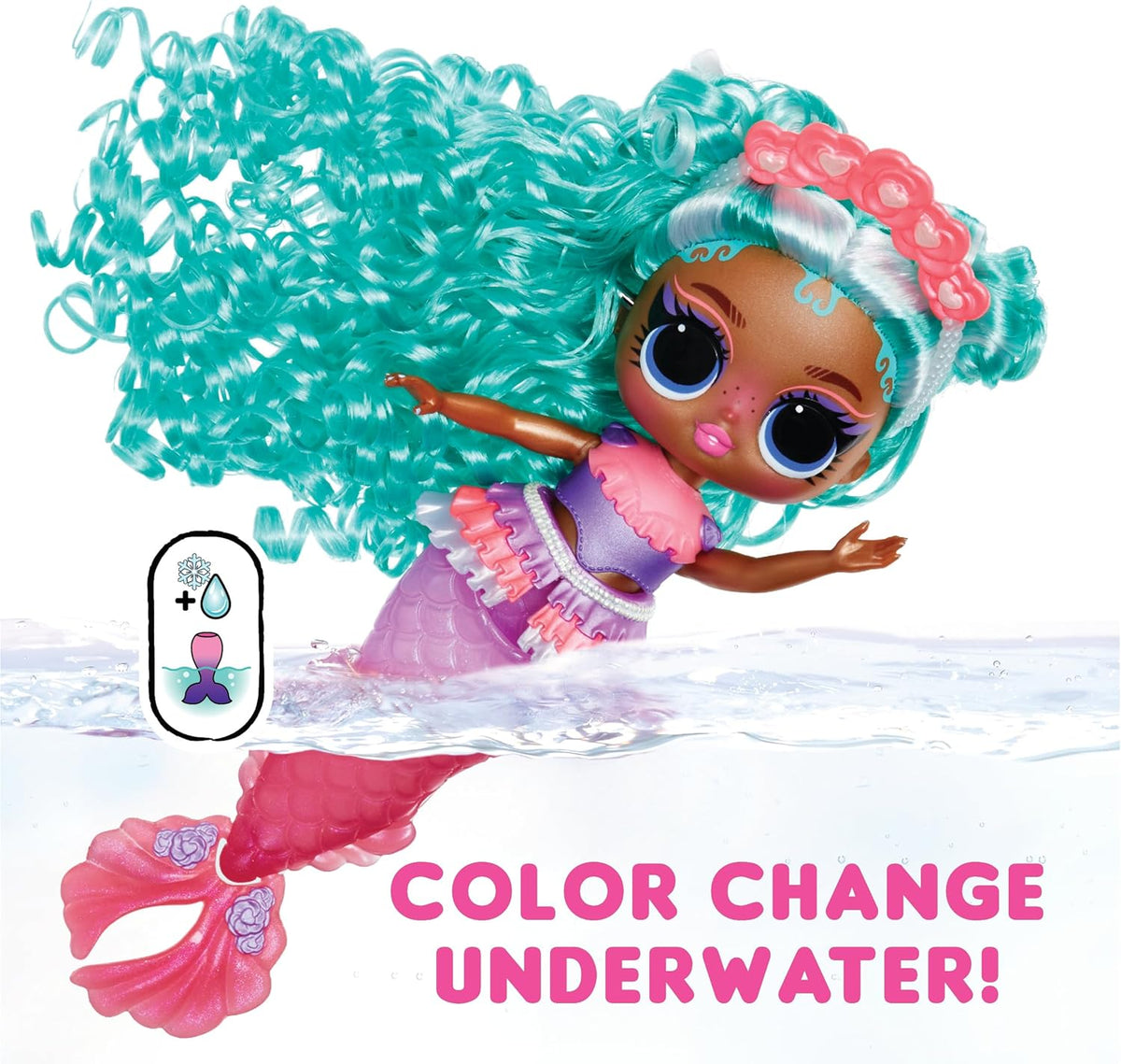 Fashion Doll with Color Changing Tail D3619