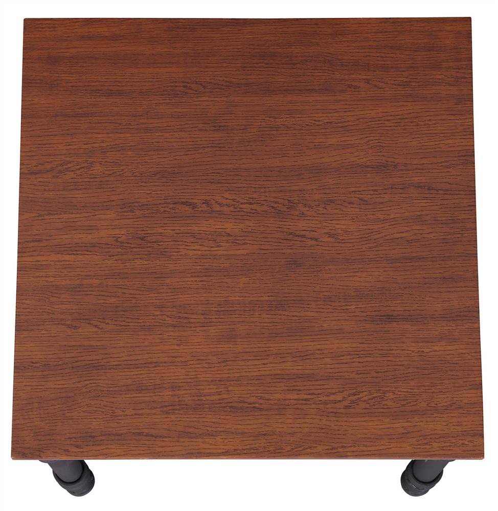 Industrial End Table in Teak Finish X77993