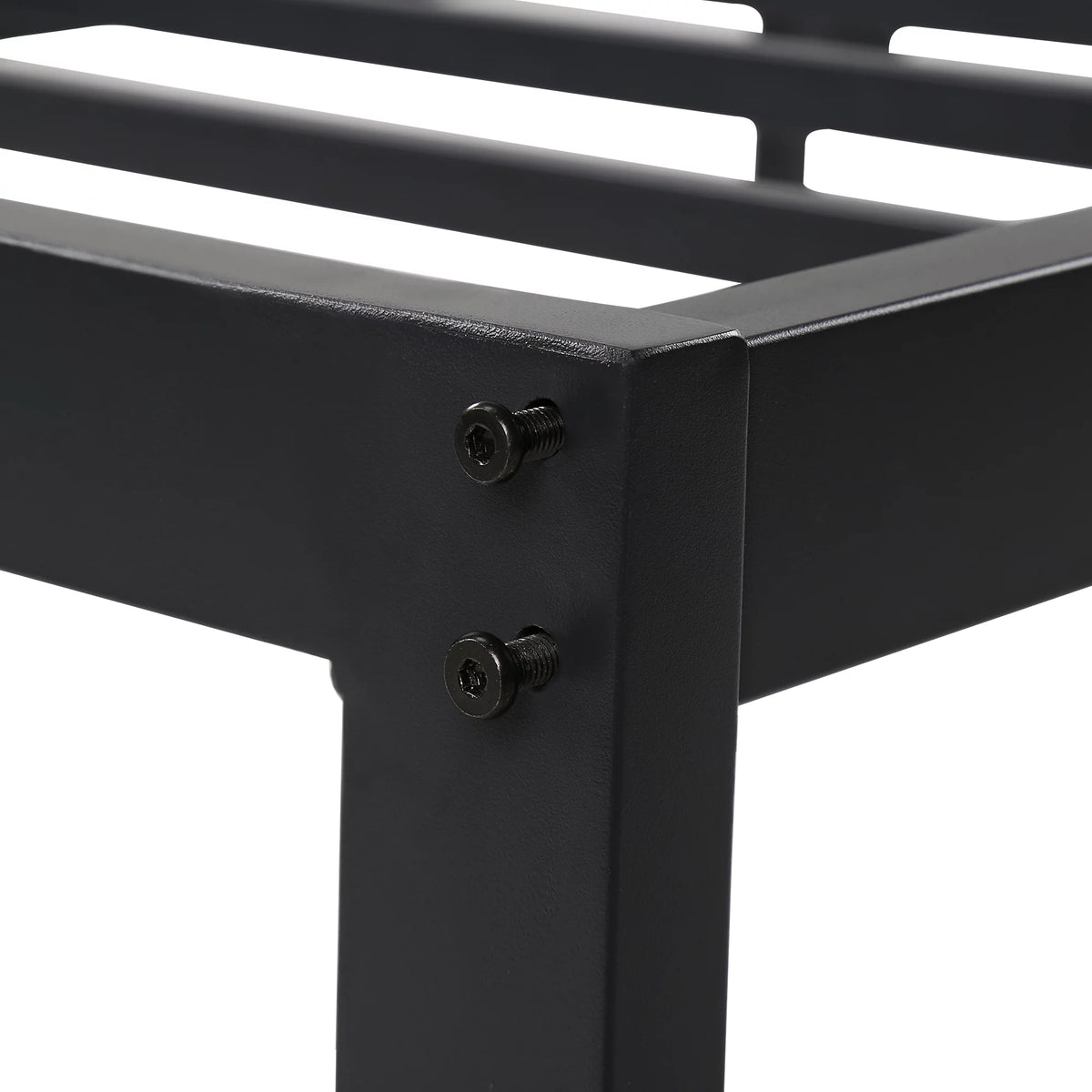 14" Steel Slat Metal Platform Bed Frame, Twin XL Size Z9454