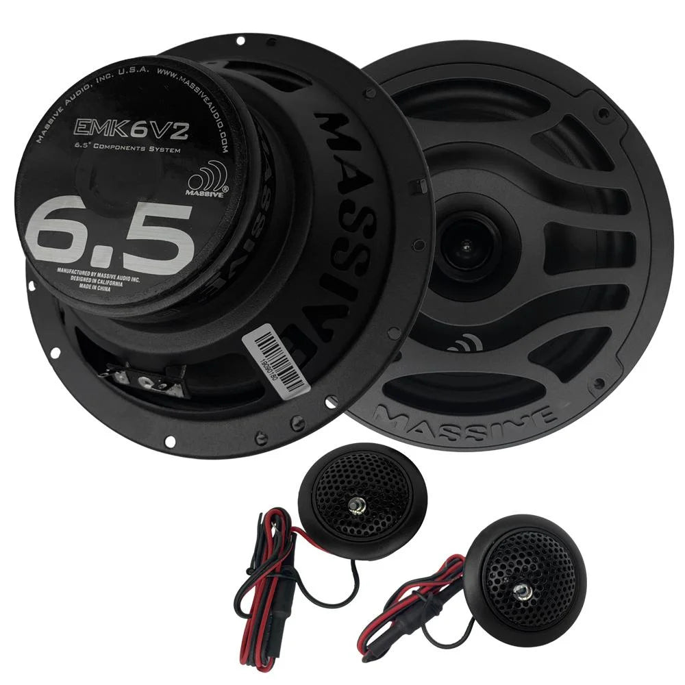 6.5" 125 Watts RMS Component Kit Speakers G713