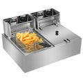 5000W 12.7Qt Stainless Steel Deep Fryer with Removable Basket S344