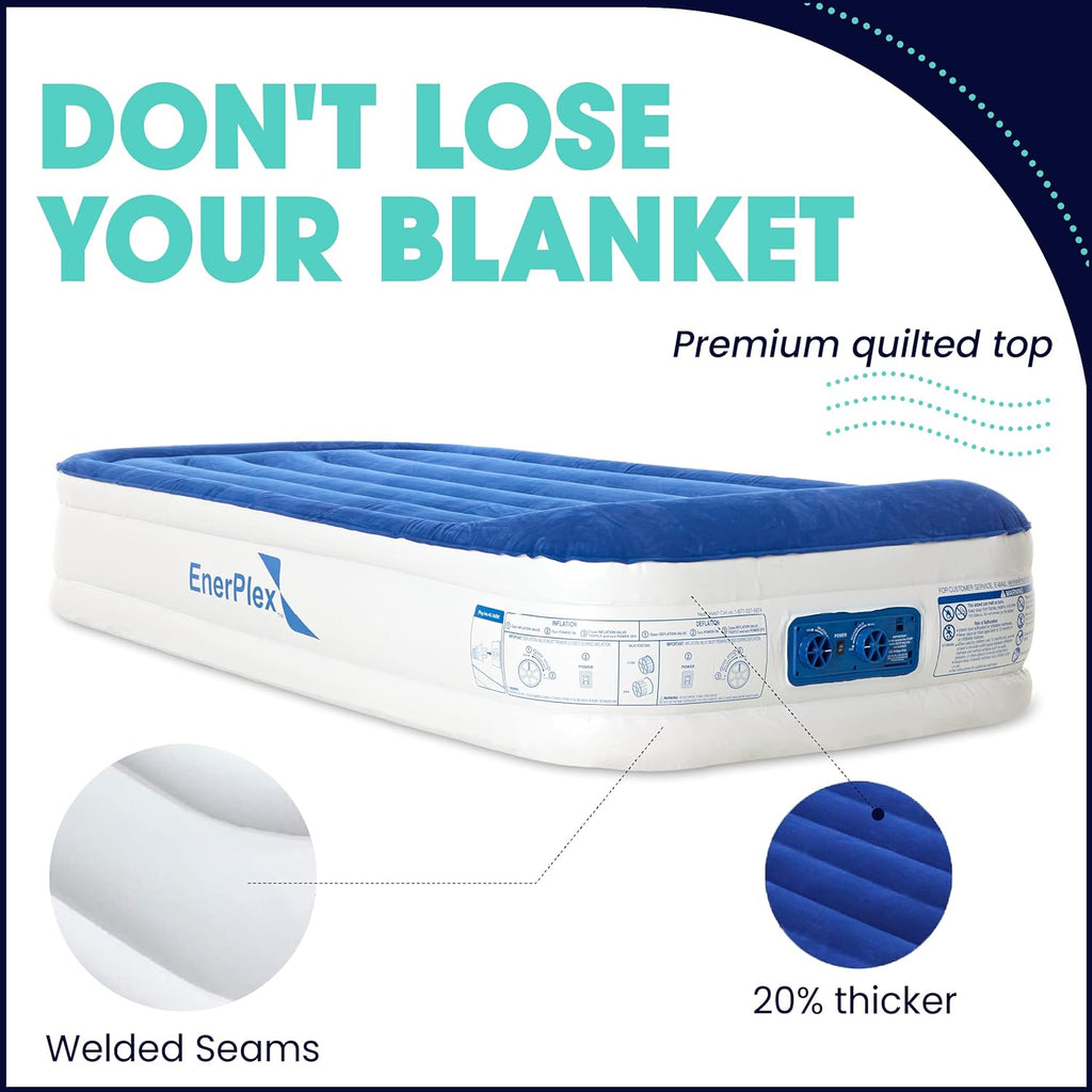 Queen Air Mattress with Built-in Dual Pump I9686
