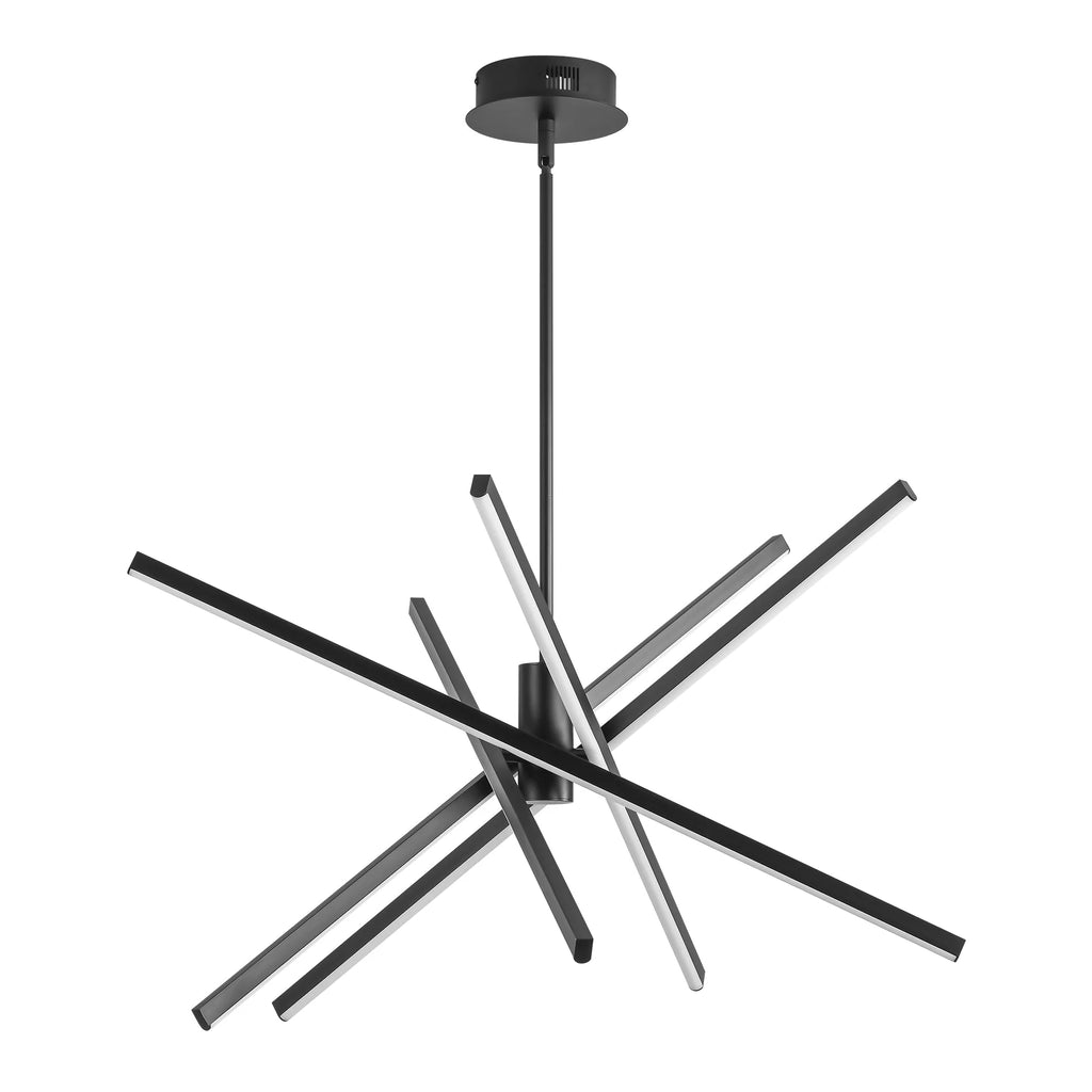5-Light Aluminum Dimmable LED Linear Chandelier Q460