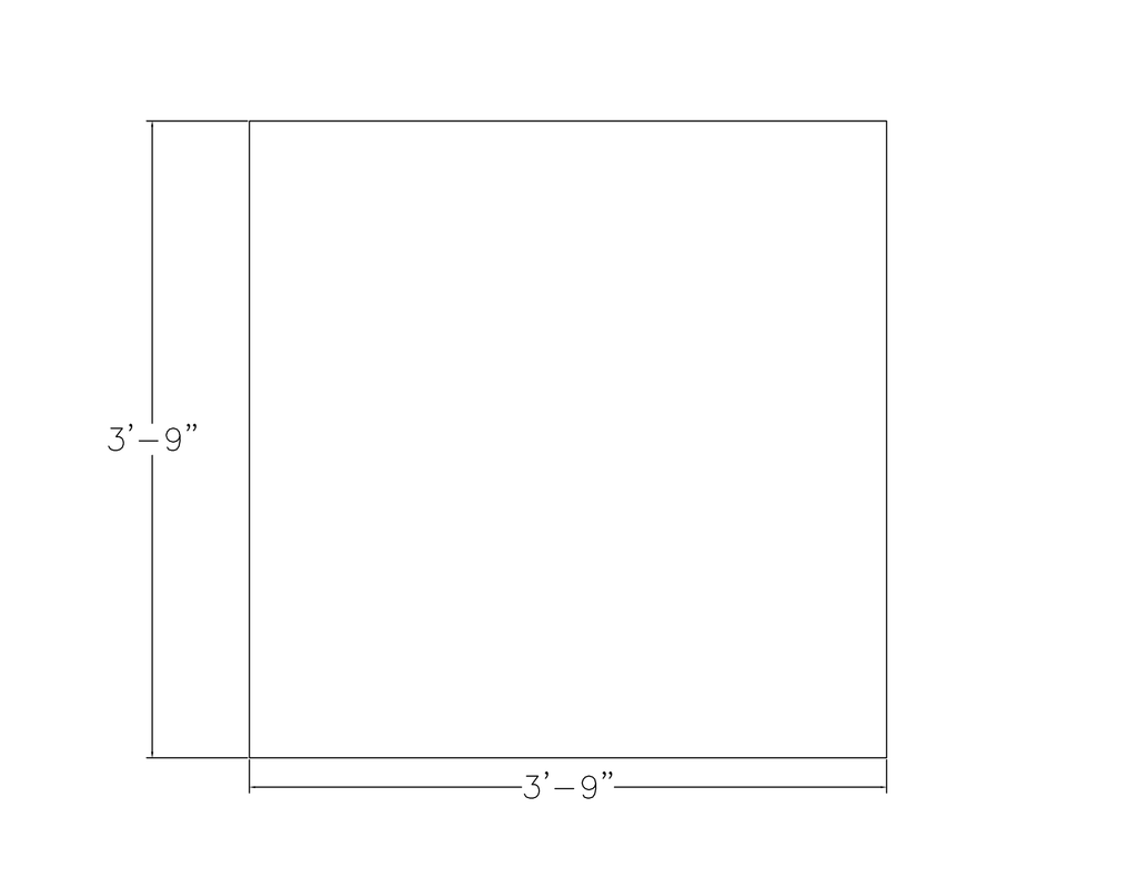 4 Person Square Meeting Table with Metal Base C69722