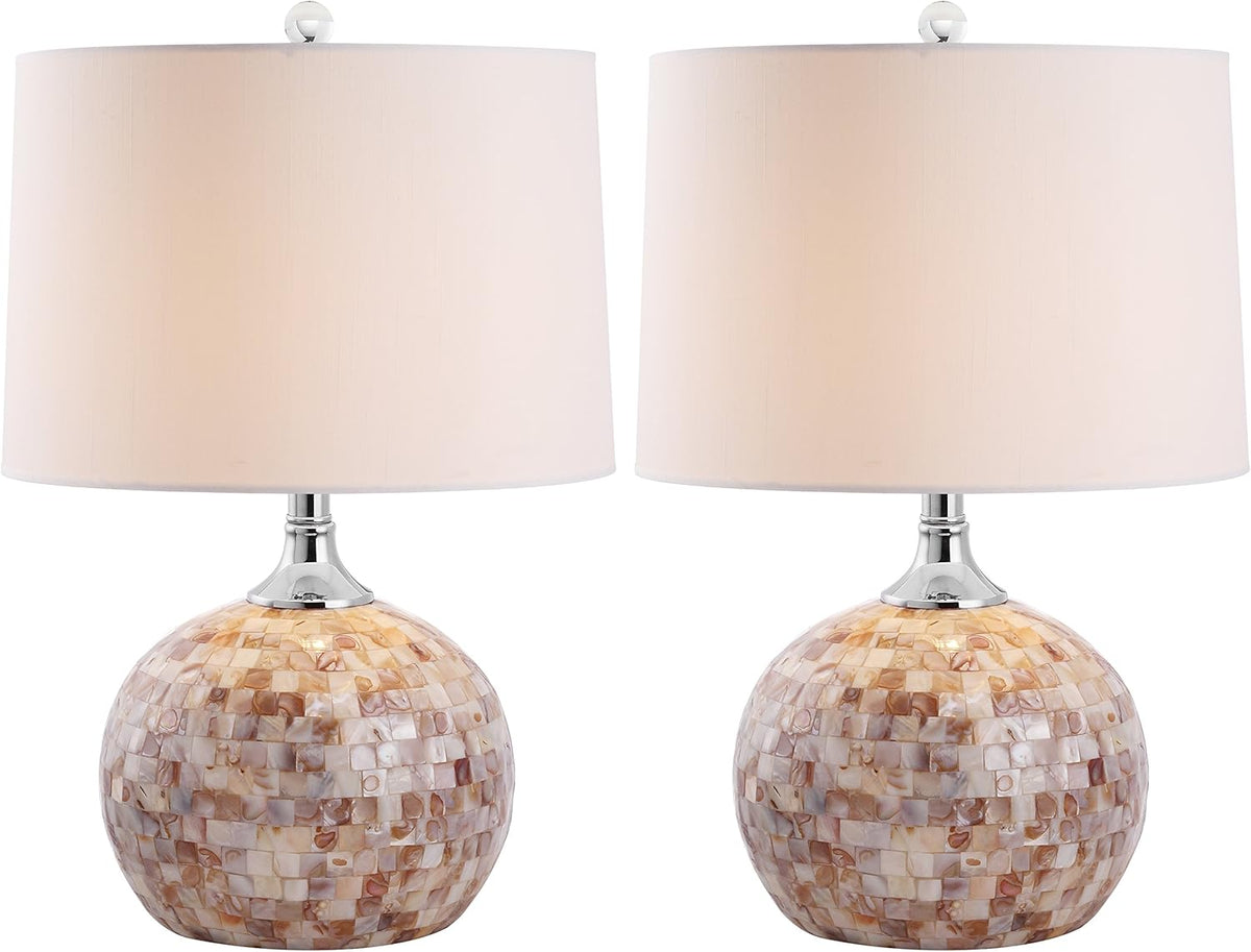 Ivory Shell 22-inch Table Lamp (Set of 2) Y93840