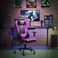 Black PU Leather Ergonomic Gaming Chair with Headrest Y121