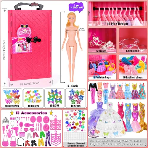 11.5-inch Fashion Doll and Wardrobe Playset Q92677
