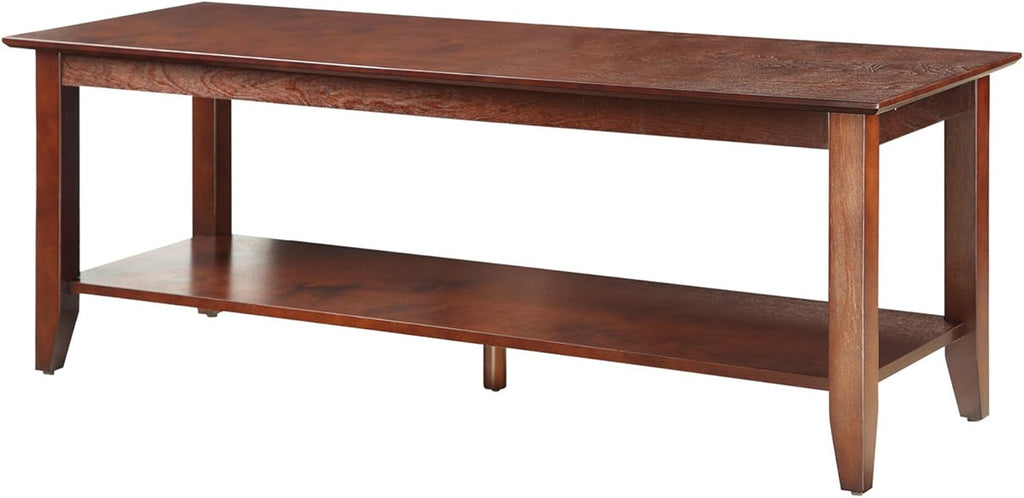 Espresso Coffee Table with Shelf Z74173