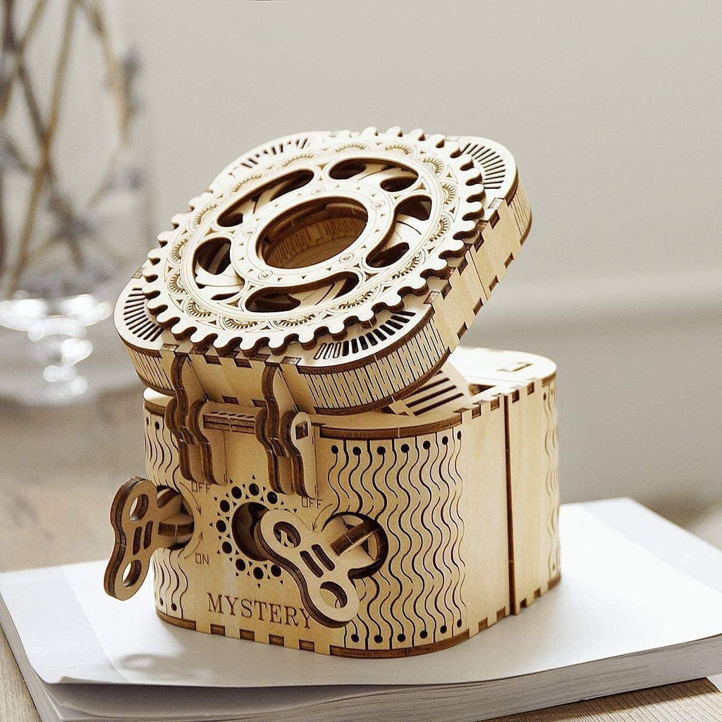 3D Wooden Puzzles Marble Run Kit Treasure Box Pack of 2 Y6958