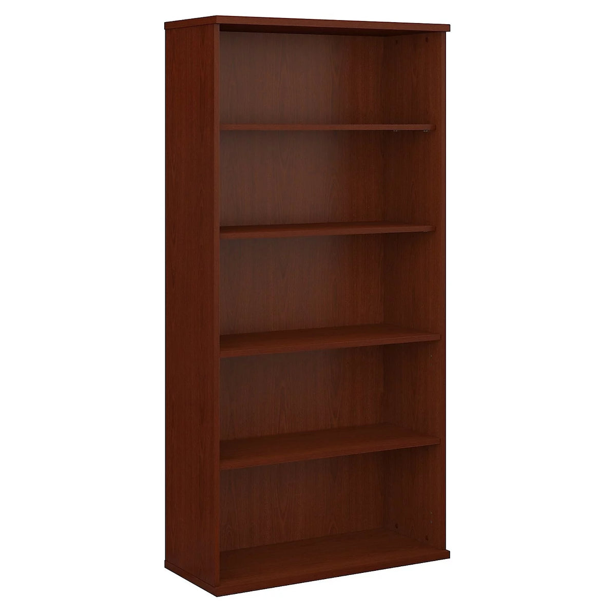 36" 5-Shelf Bookcase in Mahogany Engineered Wood X302