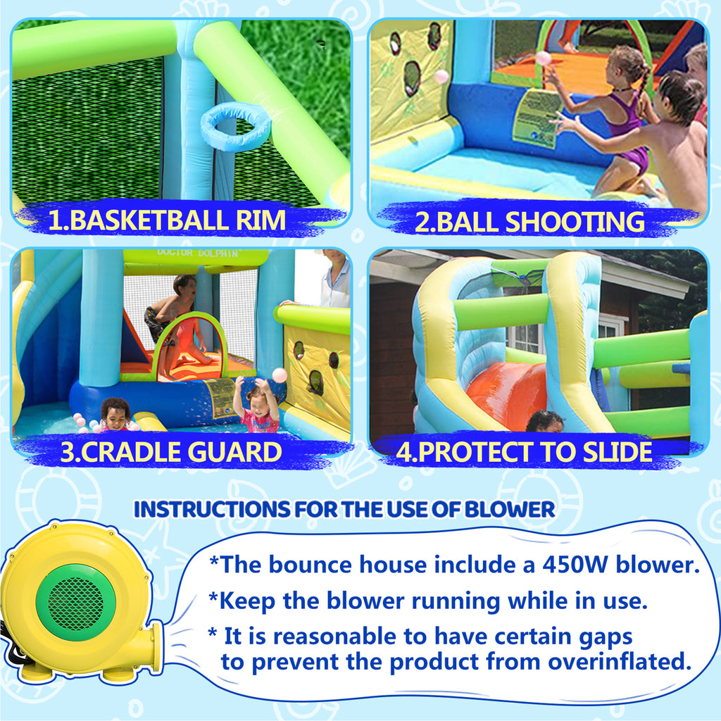 Inflatable Water Park Bounce House with Blower W366