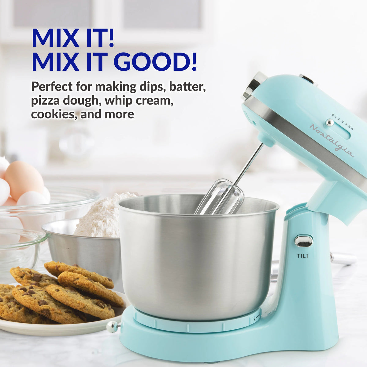 Aqua 3.5 Qt Retro Stand Mixer U239