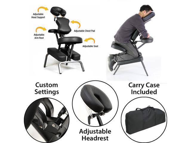 Deluxe Portable Folding Massage Chair with Carry Case H6747