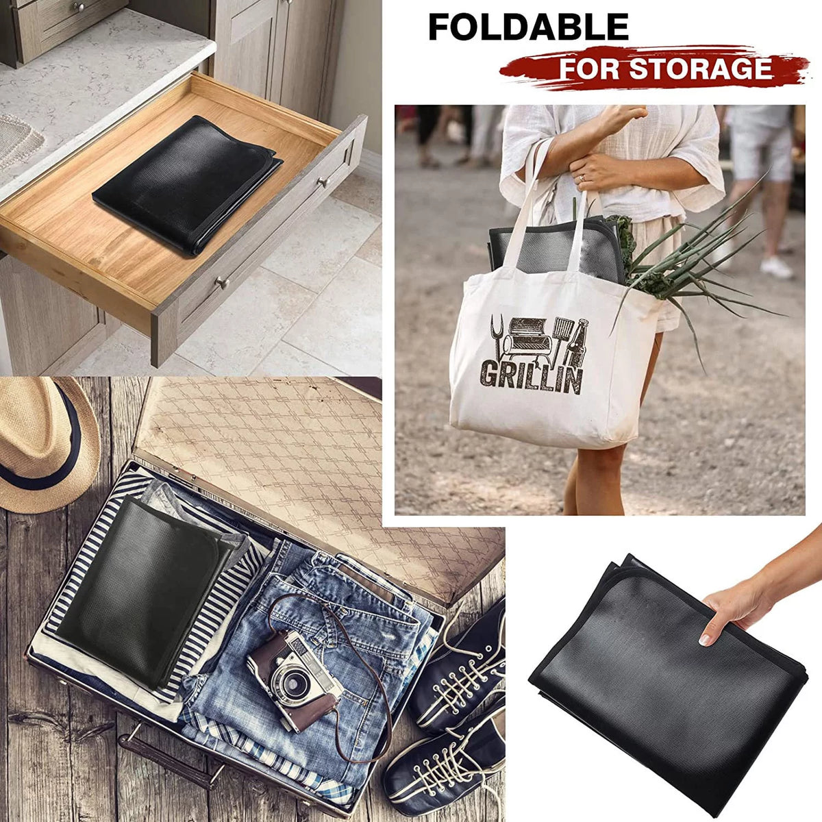 60*42in Fireproof Grill Mat X389744