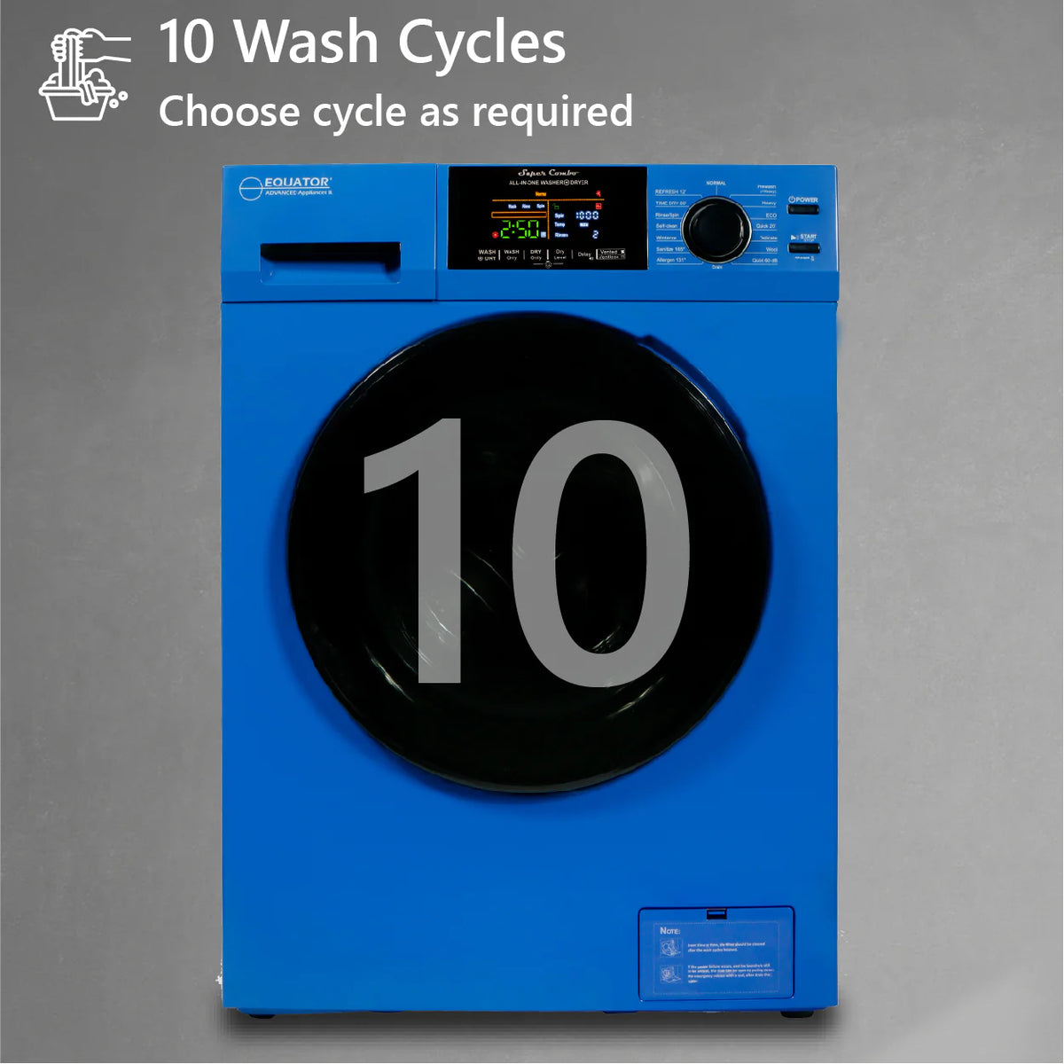 18 lbs. Combination Washer Dryer with Laundry Pedestal M4140