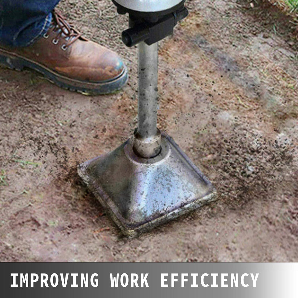 1-1/8" Tamper Shank Dirt Tamper 6x6" Compactor Plate with Electric Chisel Demolition Jackhammer Bits X6477
