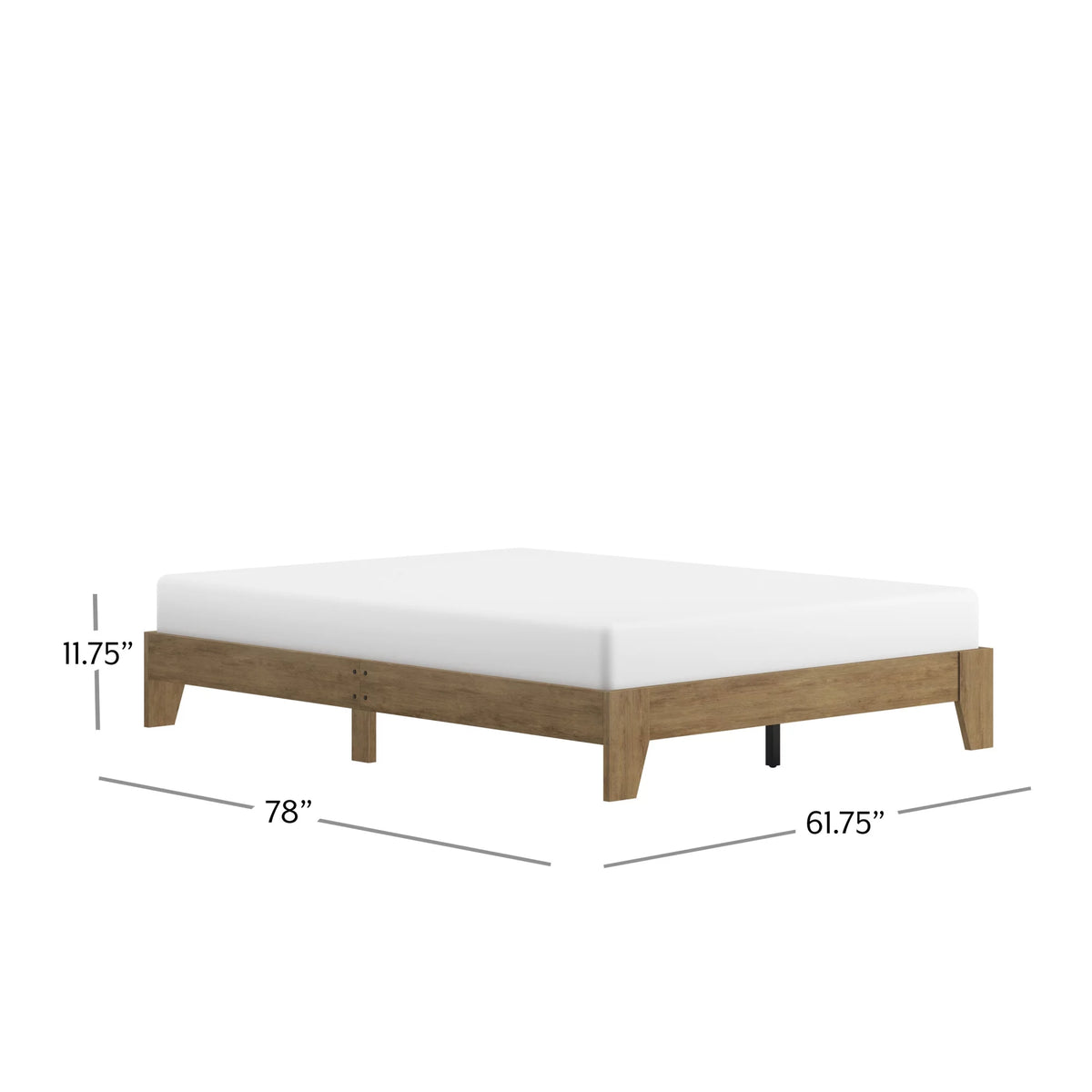 Queen Wood Platform Bed J3241