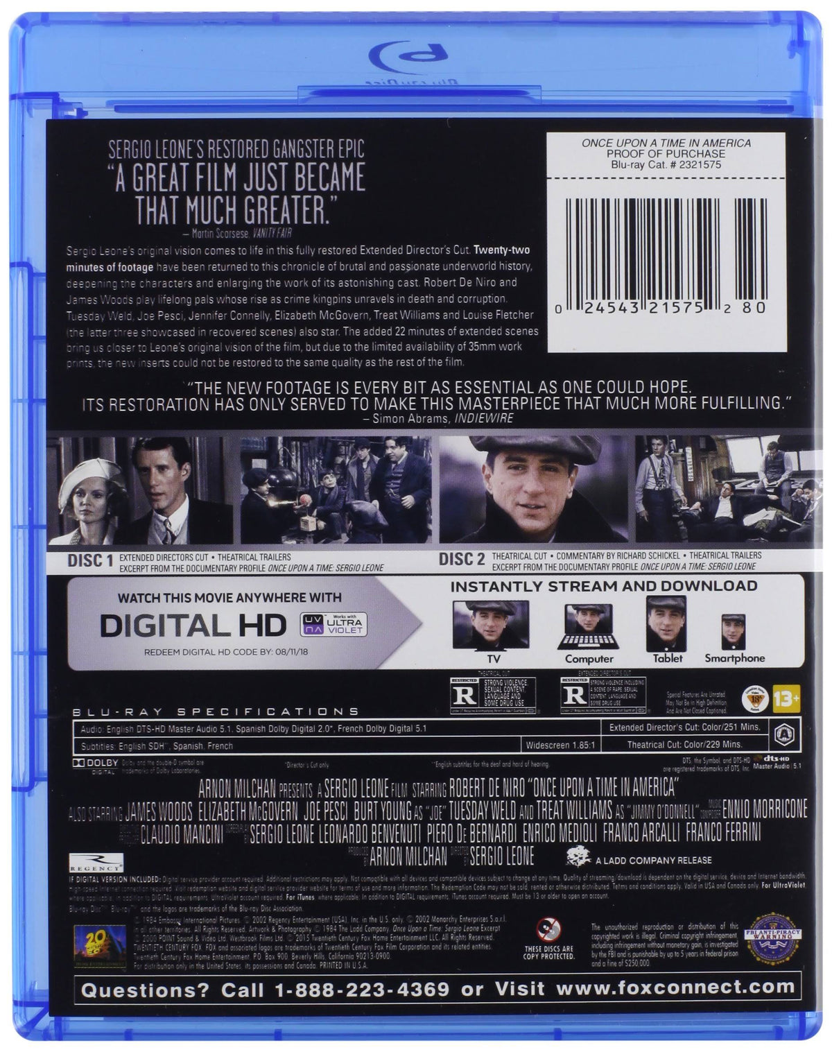 Once Upon A Time in America (Blu-ray) X57903