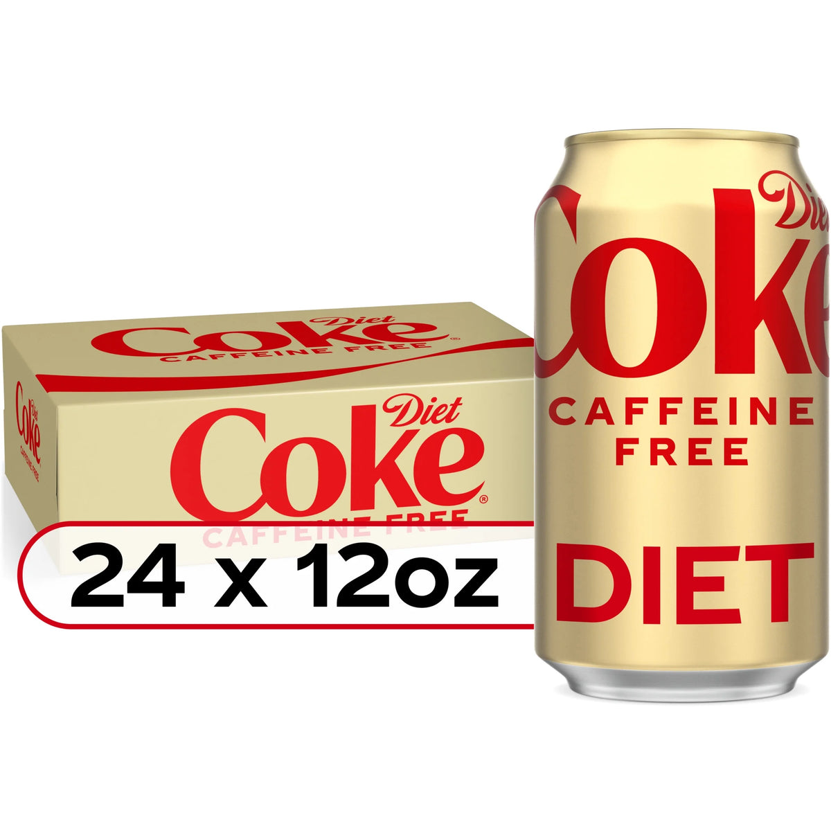 Caffeine Free Soda Pop, 12 fl oz, 24 Pack Cans W295