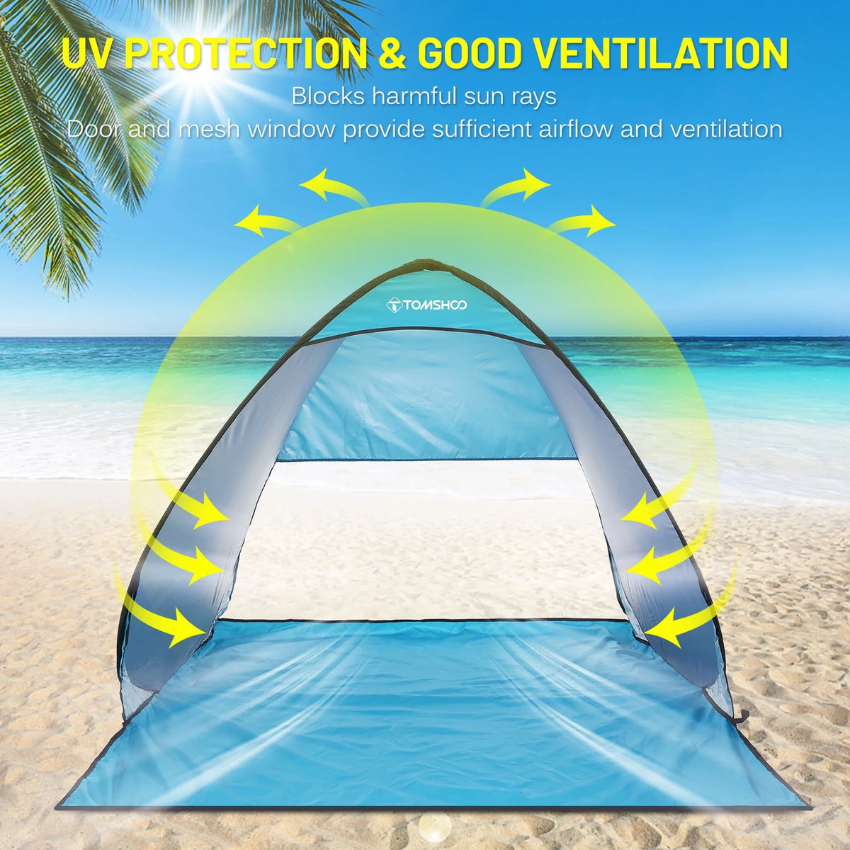 Pop Up Beach Tent with Carry Bag W3730