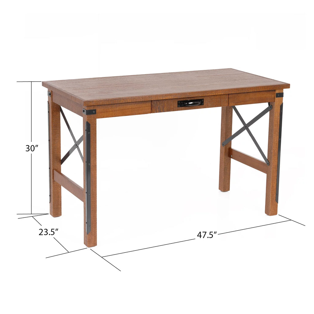 30 x 47.5 x 47.5 in Desk with USB Ports, File Cabinet and Machine Stand S8723