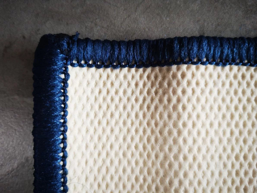 Blue Medallion Pattern 8 x 10 ft Area Rug J8937