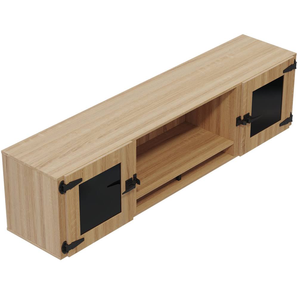 Smoked Glass Doors Wall Hutch U32500