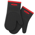 Heat-Resistant 100% Food-Safe Silicone Non-Slip Oven Mitt Pack of 2 B533
