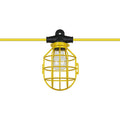 50 Foot 5 Bulb Incandescent Temporary String Light, Yellow - 2 Pack H449