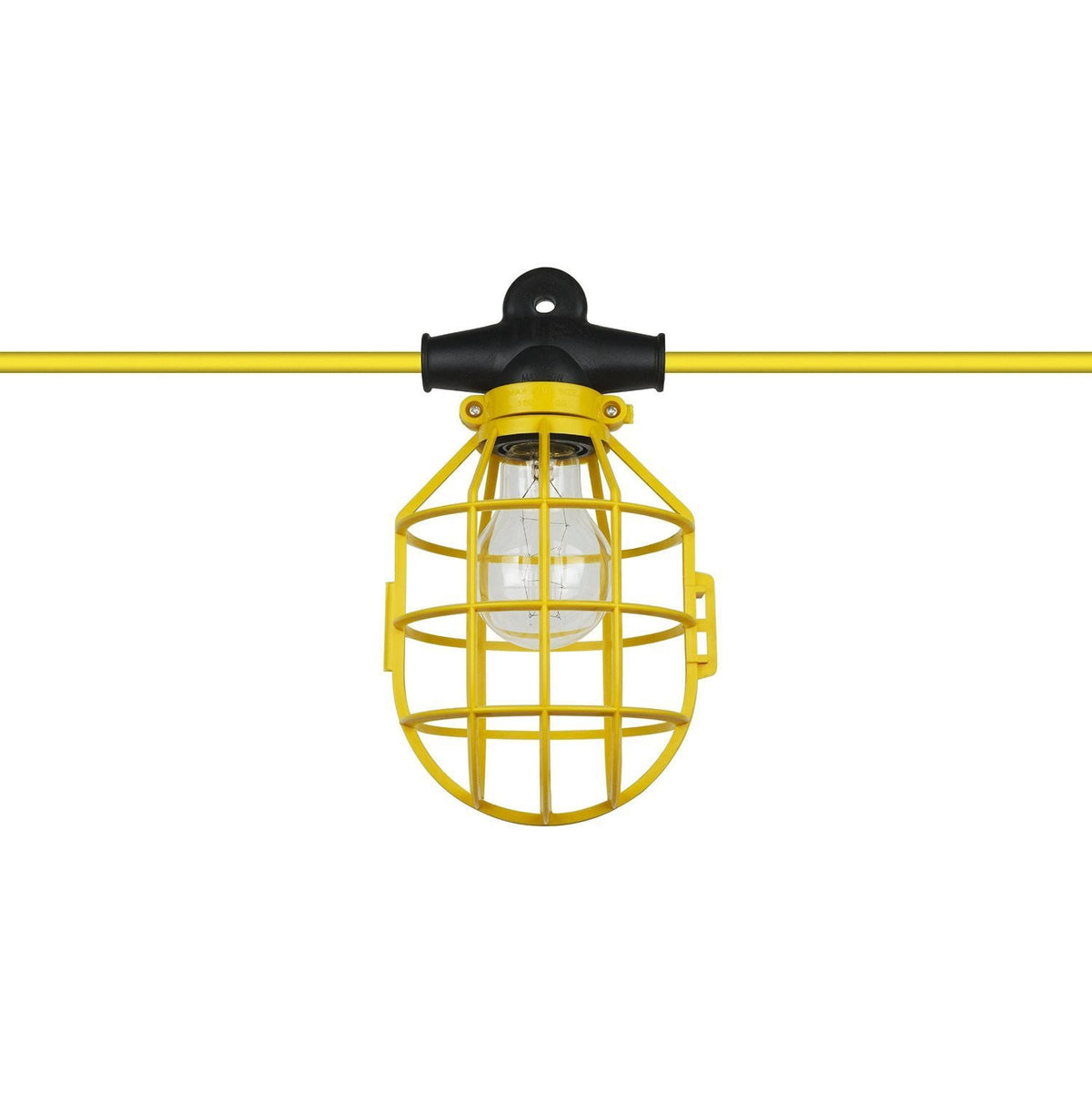 50 Foot 5 Bulb Incandescent Temporary String Light, Yellow - 2 Pack H449