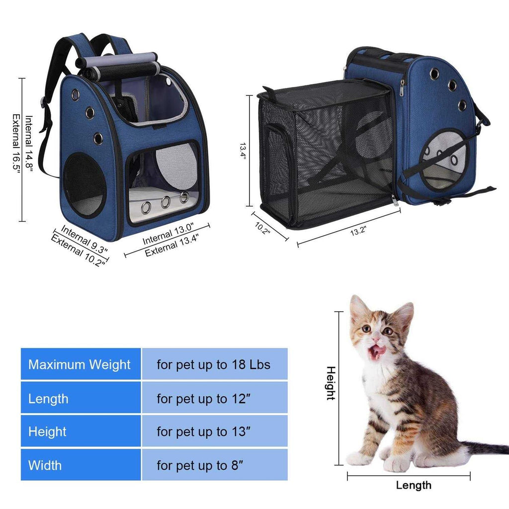 Expandable Pet Carrier Backpack V6861