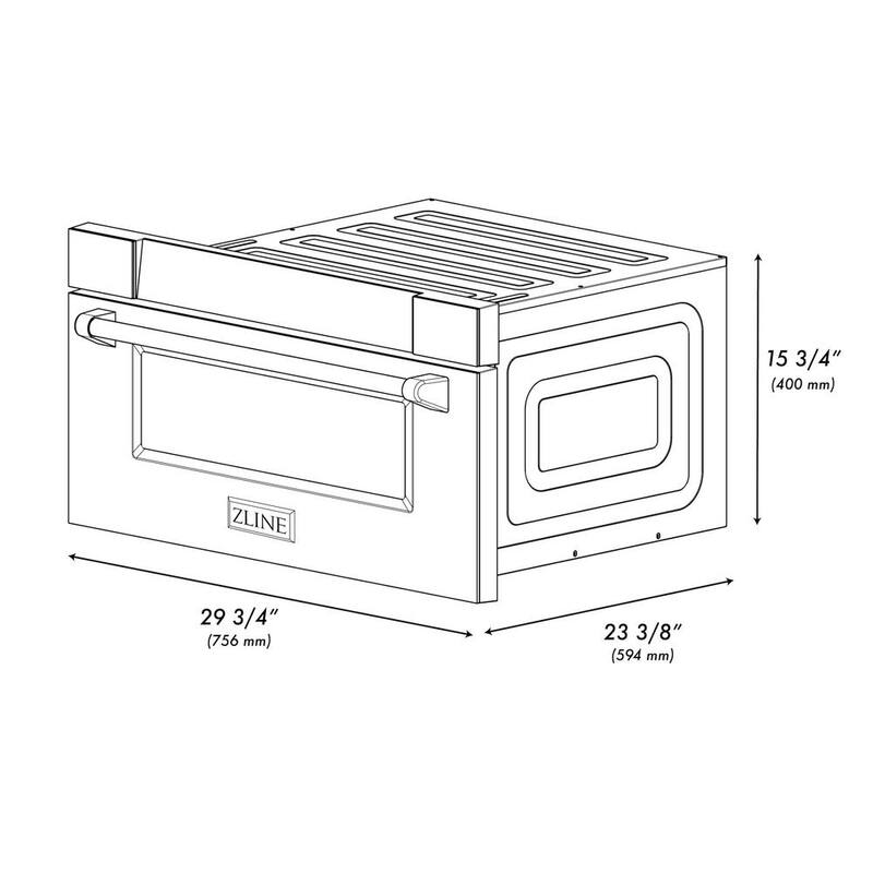 24 in. 1000-Watt Built-In Microwave Drawer Stainless Steel U649406
