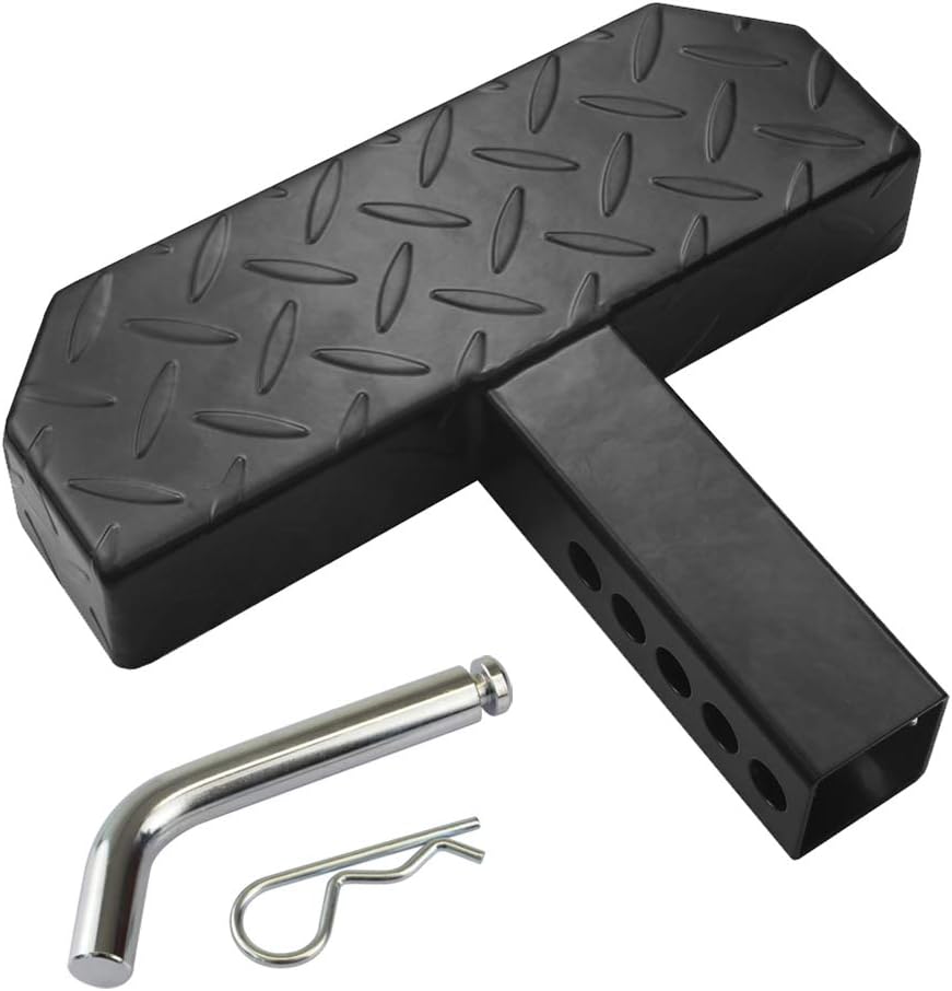 Universal Hitch Step Anti Slip Rust Black Fits 2 Inch Receivers X7838