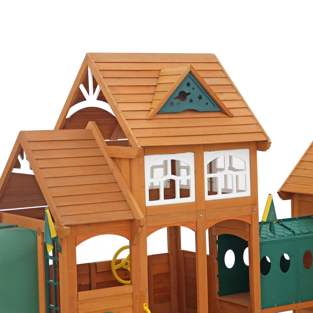 Wooden Swing Set with Tunnel, Slides and Kitchens F765