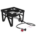 Camp Stove Outdoor Furnace With 20W BTU Head Diameter 26cm With 1.2m Leather Pipe With 0-20psig High Pressure Valve D6463