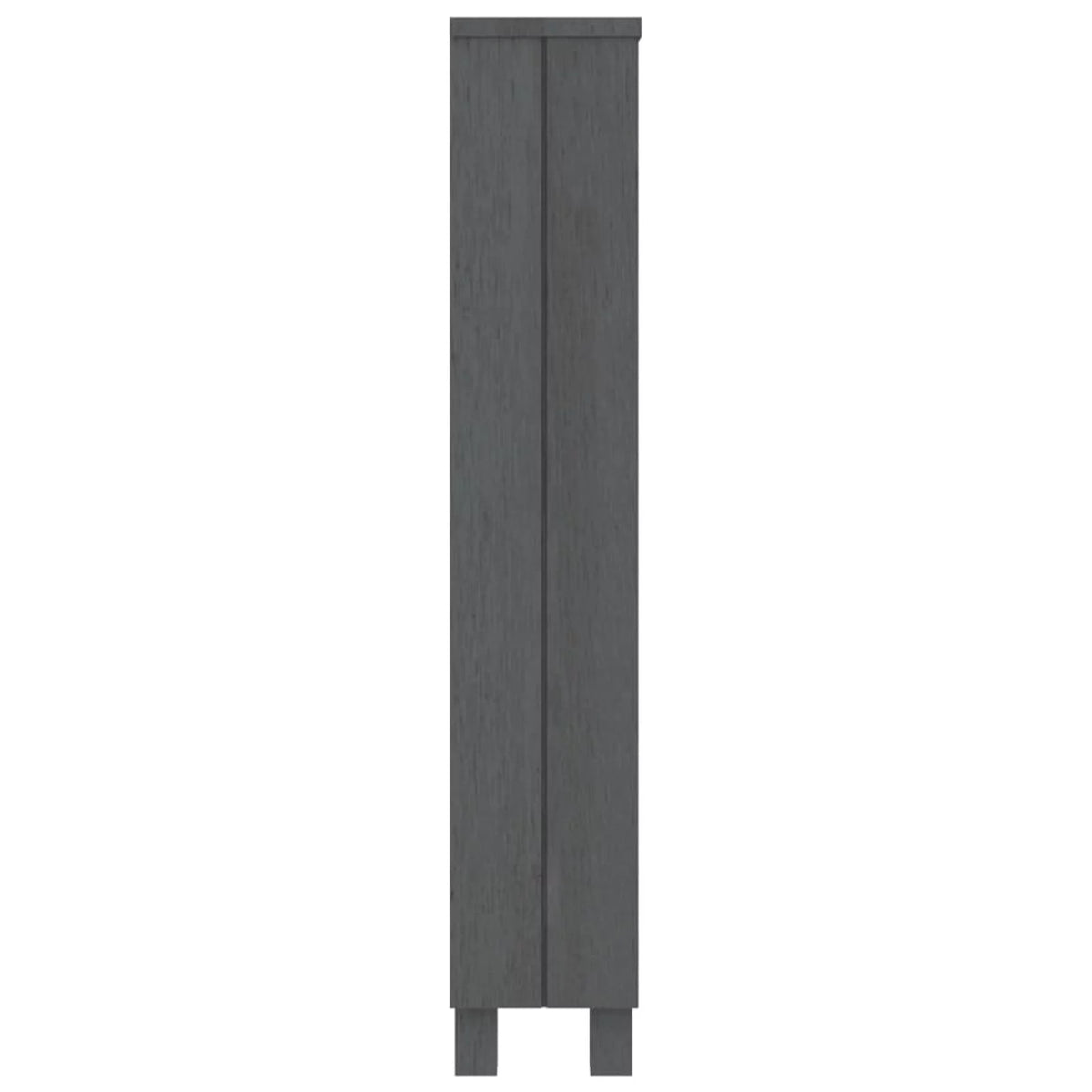 Dark Gray Solid Wood Pine Cabinet D2160