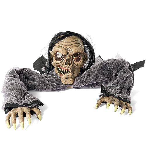 Hanging Zombie Prop with Lighted Eyes Q303