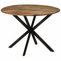 Solid Wood and Steel Dining Table B455736