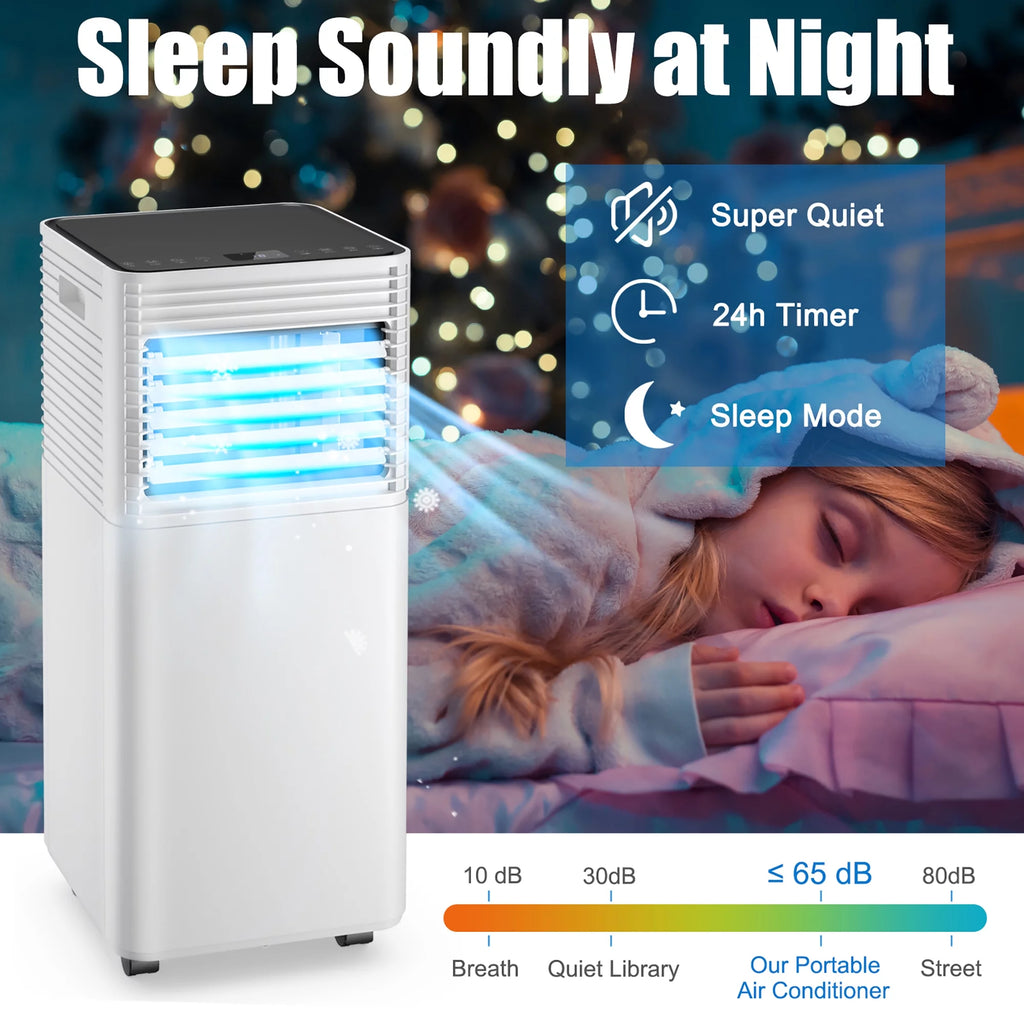 5000 BTU Portable Air Conditioner 3-in-1 Black D716730