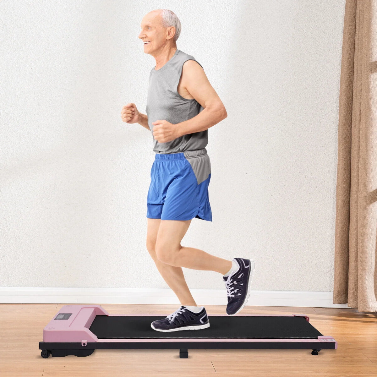 1HP Under Desk Electric Treadmill 220lbs Capacity F662852