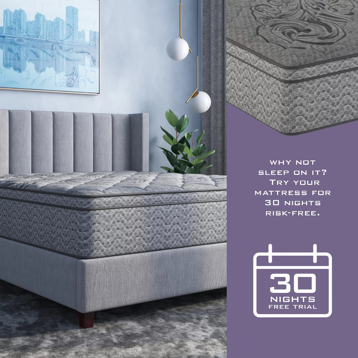 Queen Size Memory Foam Mattress F44015
