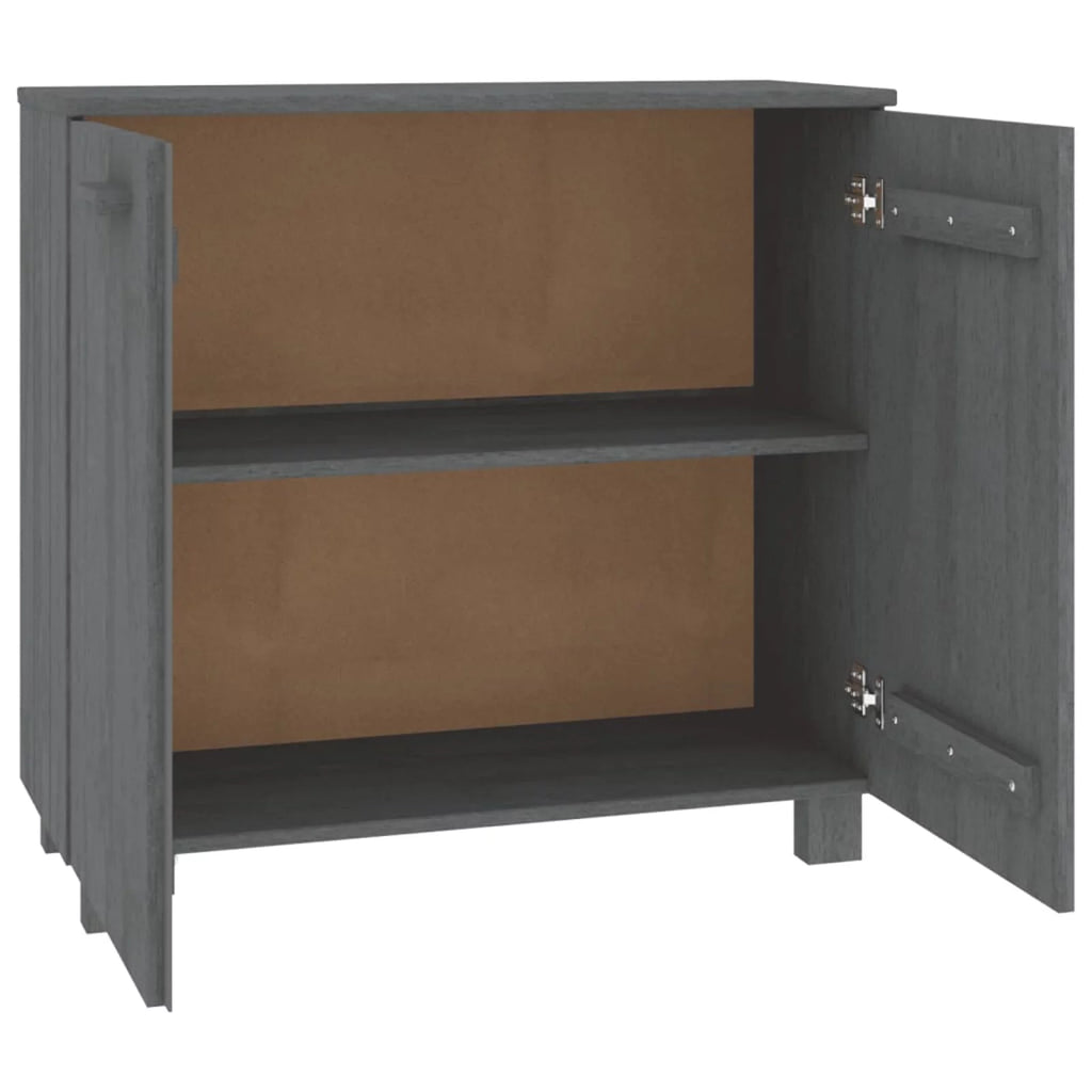 Dark Gray Solid Wood Sideboard T5047