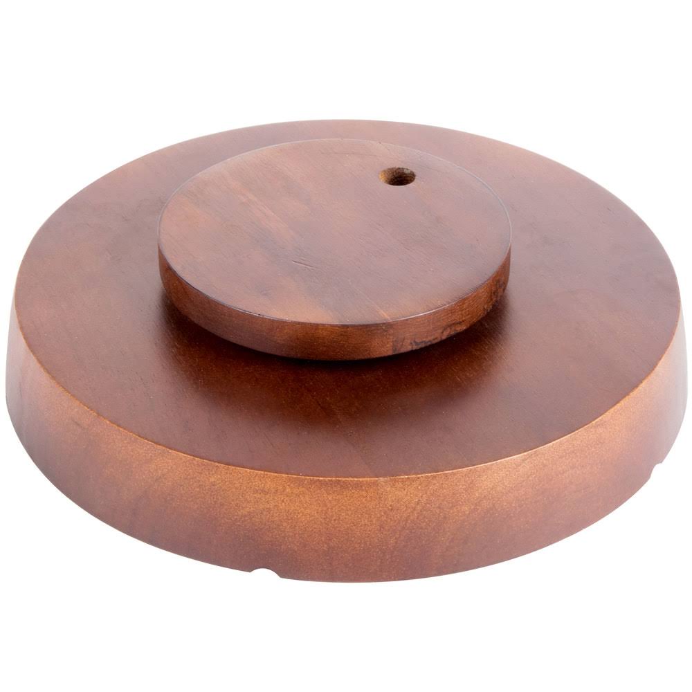 6 Compartment Carved Wooden Appetizer Platter L90213