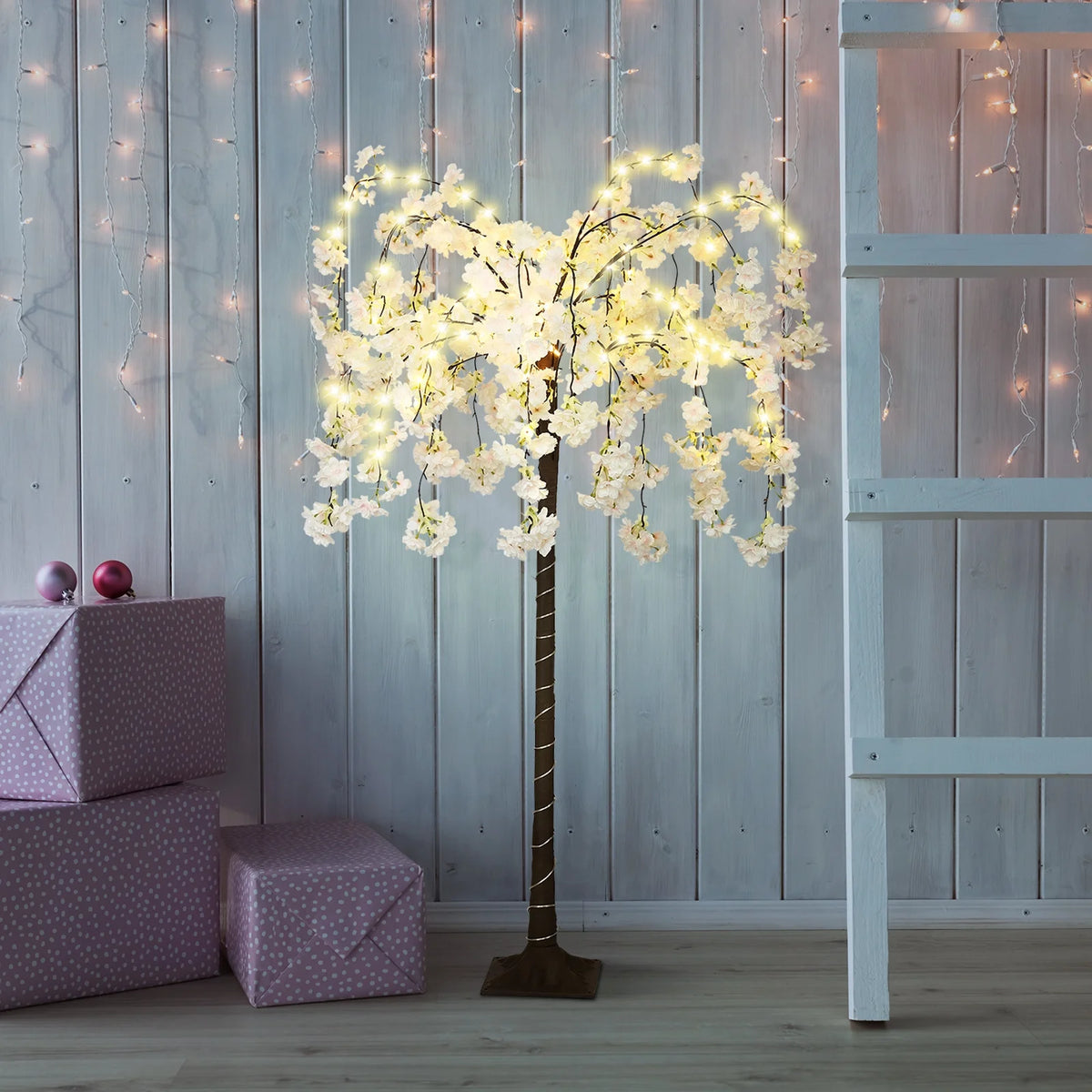 4FT LED Artificial Cherry Blossom Tree L130