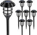 8 Pack Solar Powered LED Pathway Lights C132625