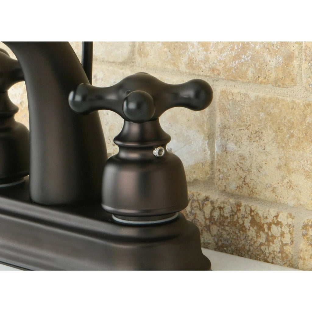 Oil Rubbed Bronze Double-Handle Bathroom Faucet B357420