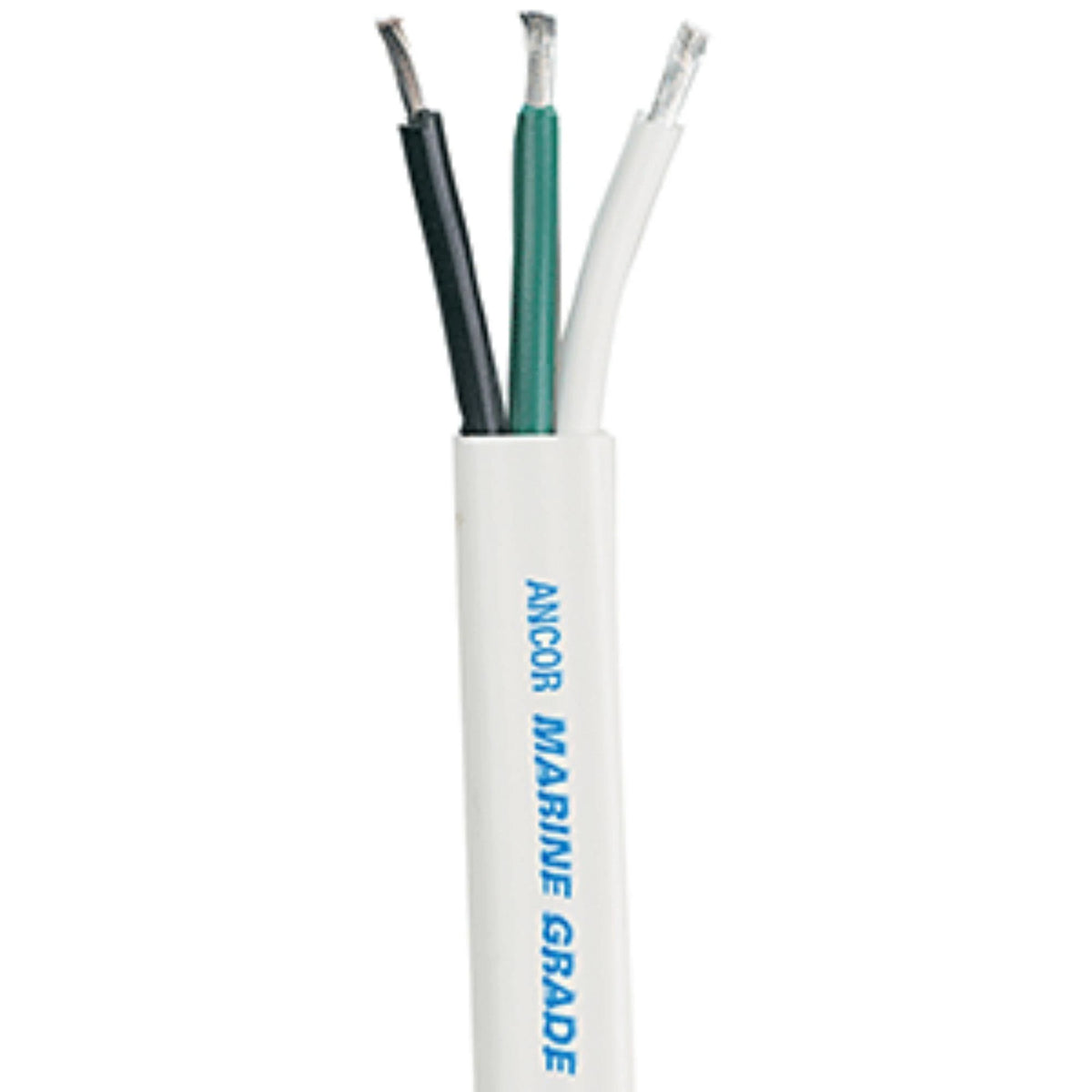 White 12/3 AWG Flat Triplex Cable E3162