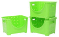 Plastic Stackable Storage Containers Set of 3 Z80021