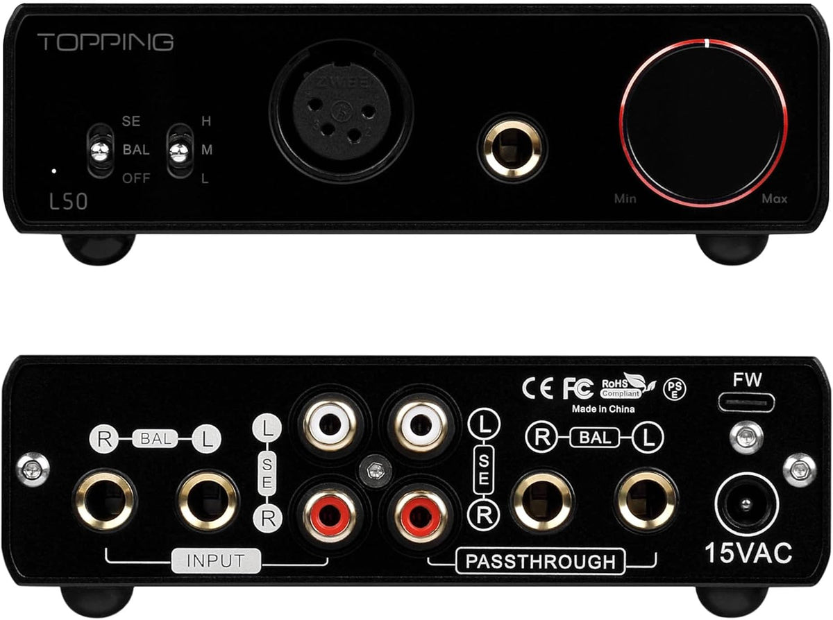Black Headphone Amplifier Q58596