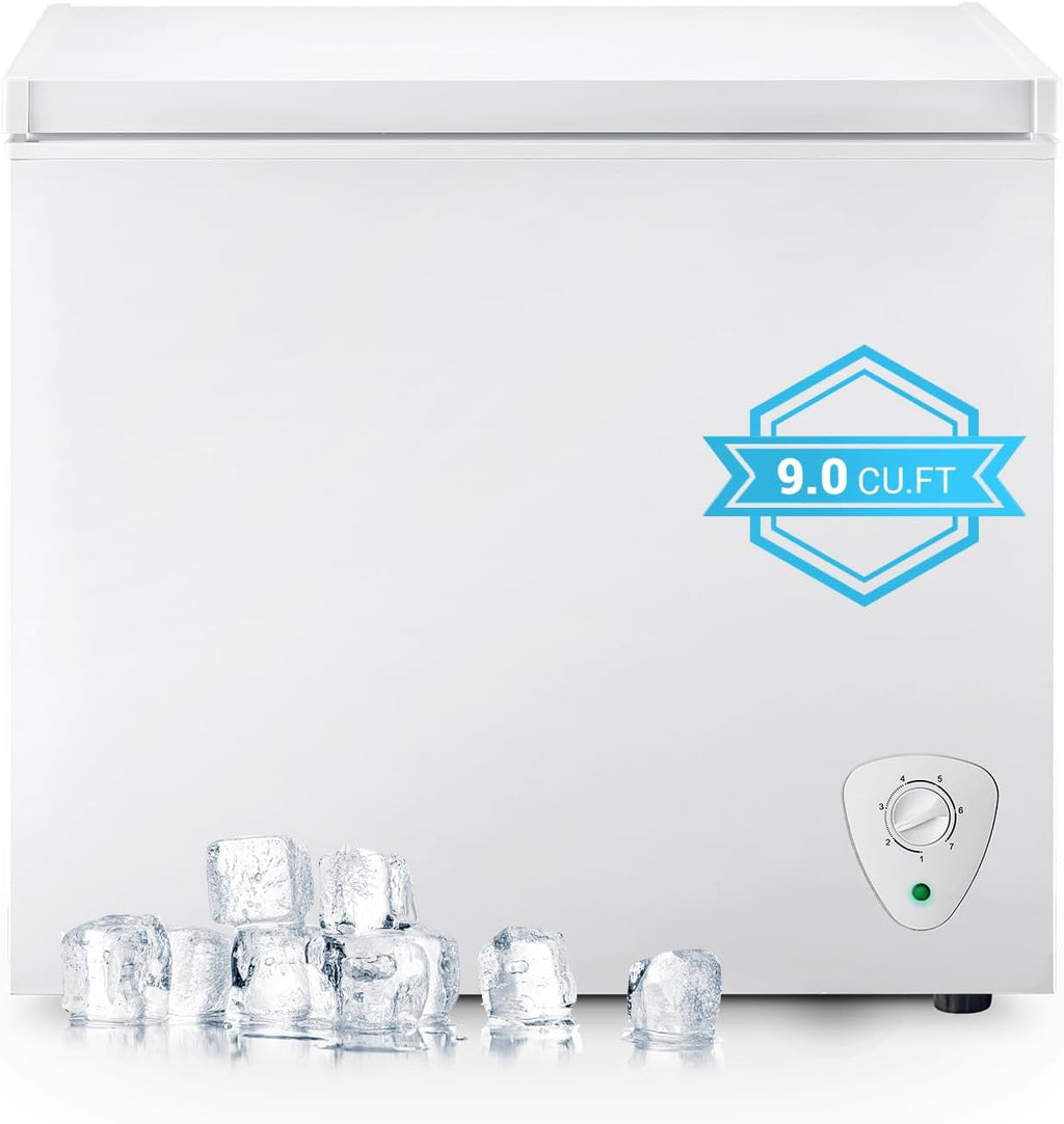 White 9.0 cu.ft Chest Freezer with Removable Basket S447239